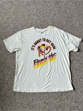 Cheetos Flamin' Hot Cat Tee with Graphic in a size XL